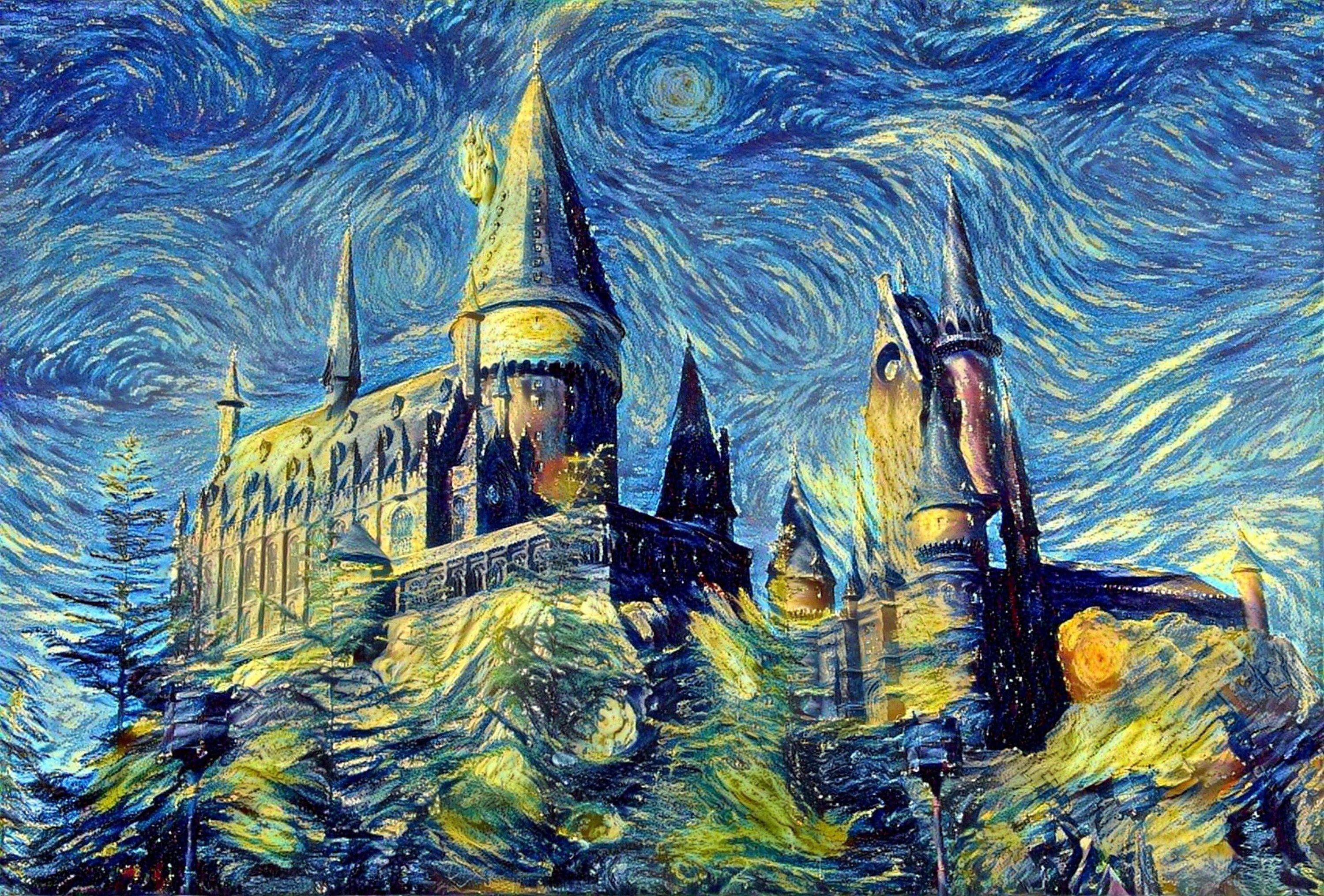 Hogwarts Watercolor Wallpapers