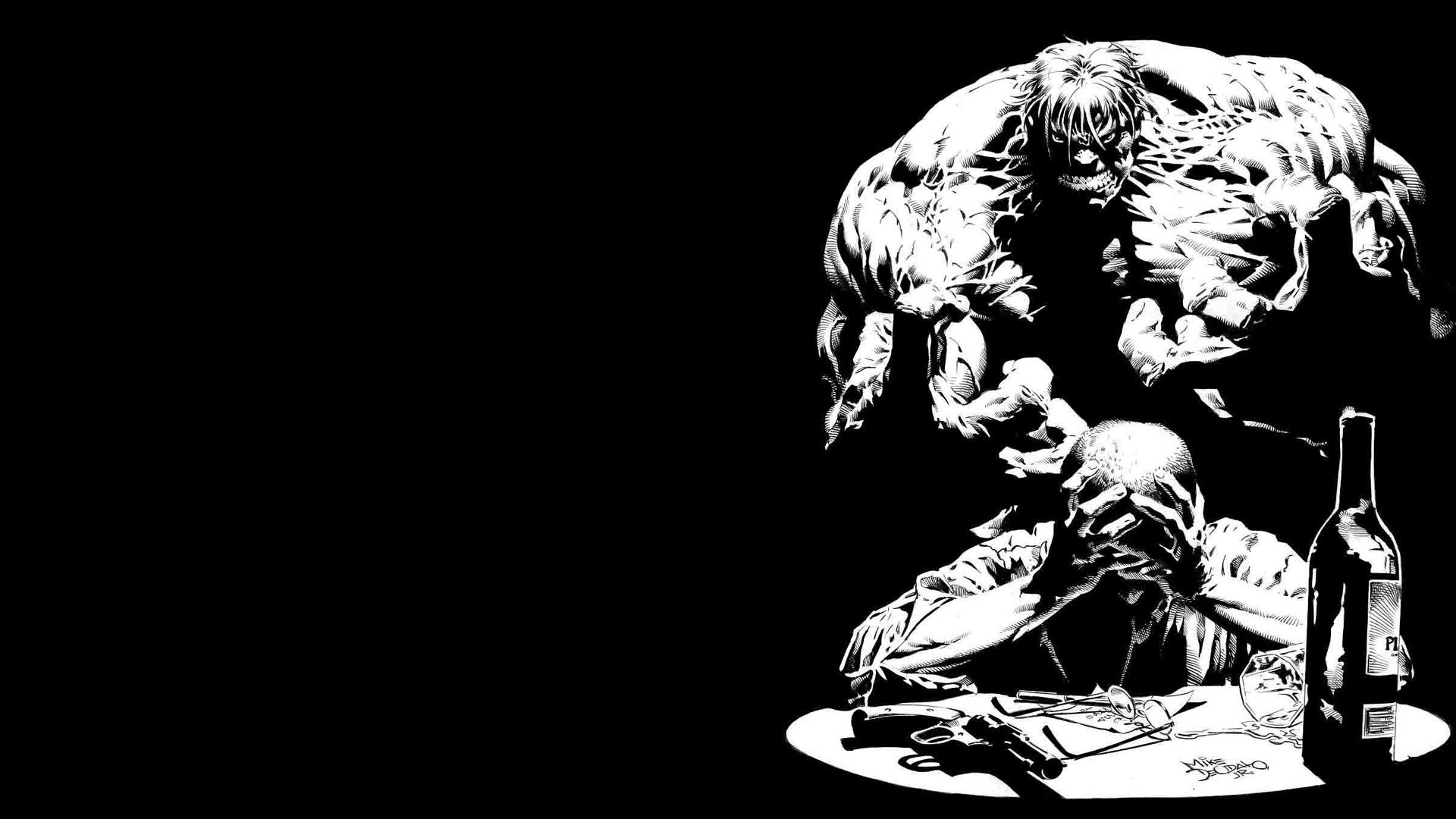 Hulk Black And White Wallpapers