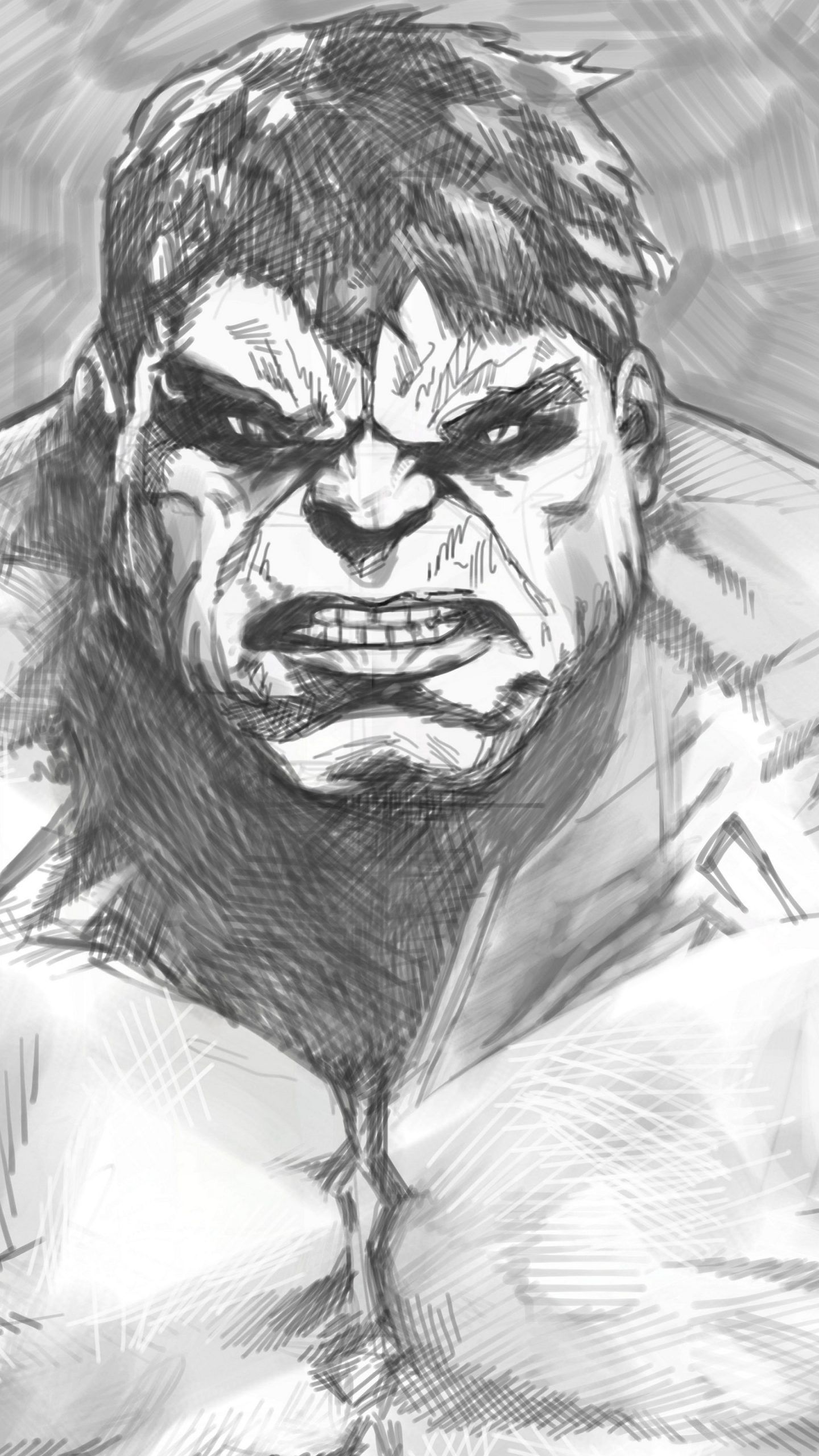 Hulk Black And White Wallpapers