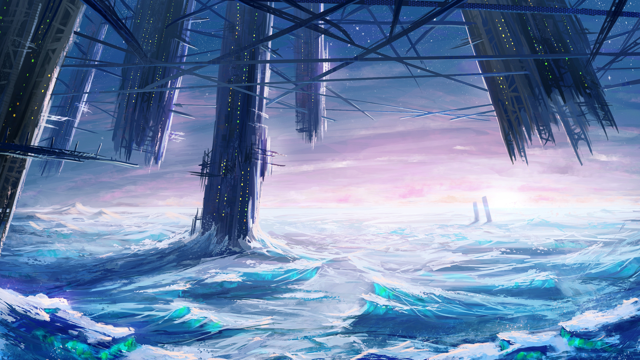 Ice Castle Art Wallpapers