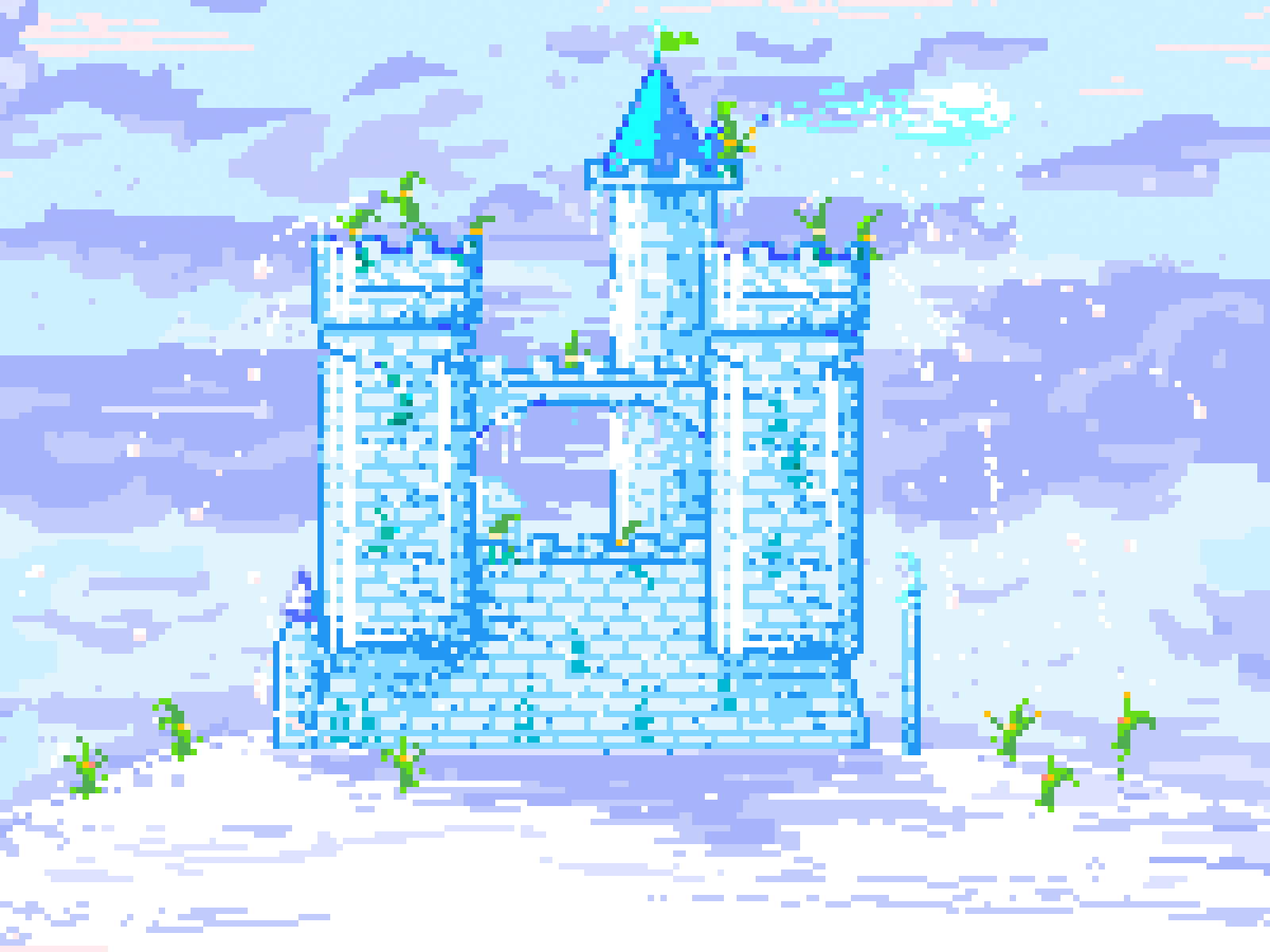 Ice Castle Art Wallpapers