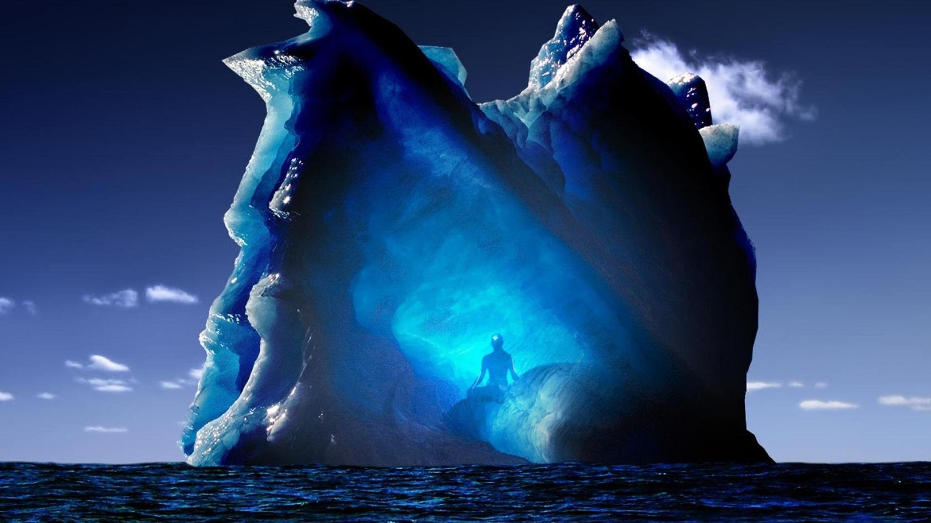 Iceberg At Night Wallpapers