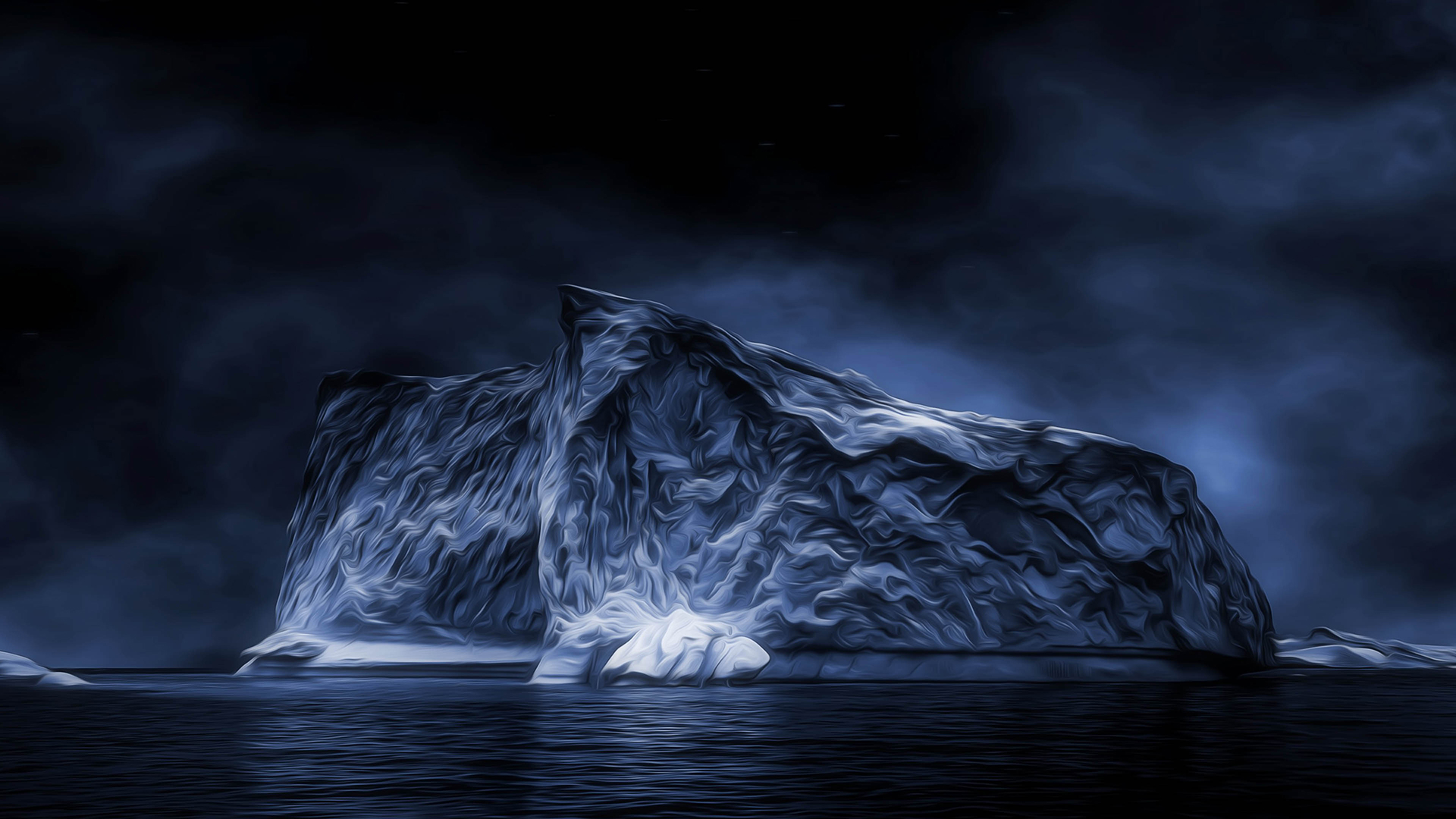 Iceberg At Night Wallpapers