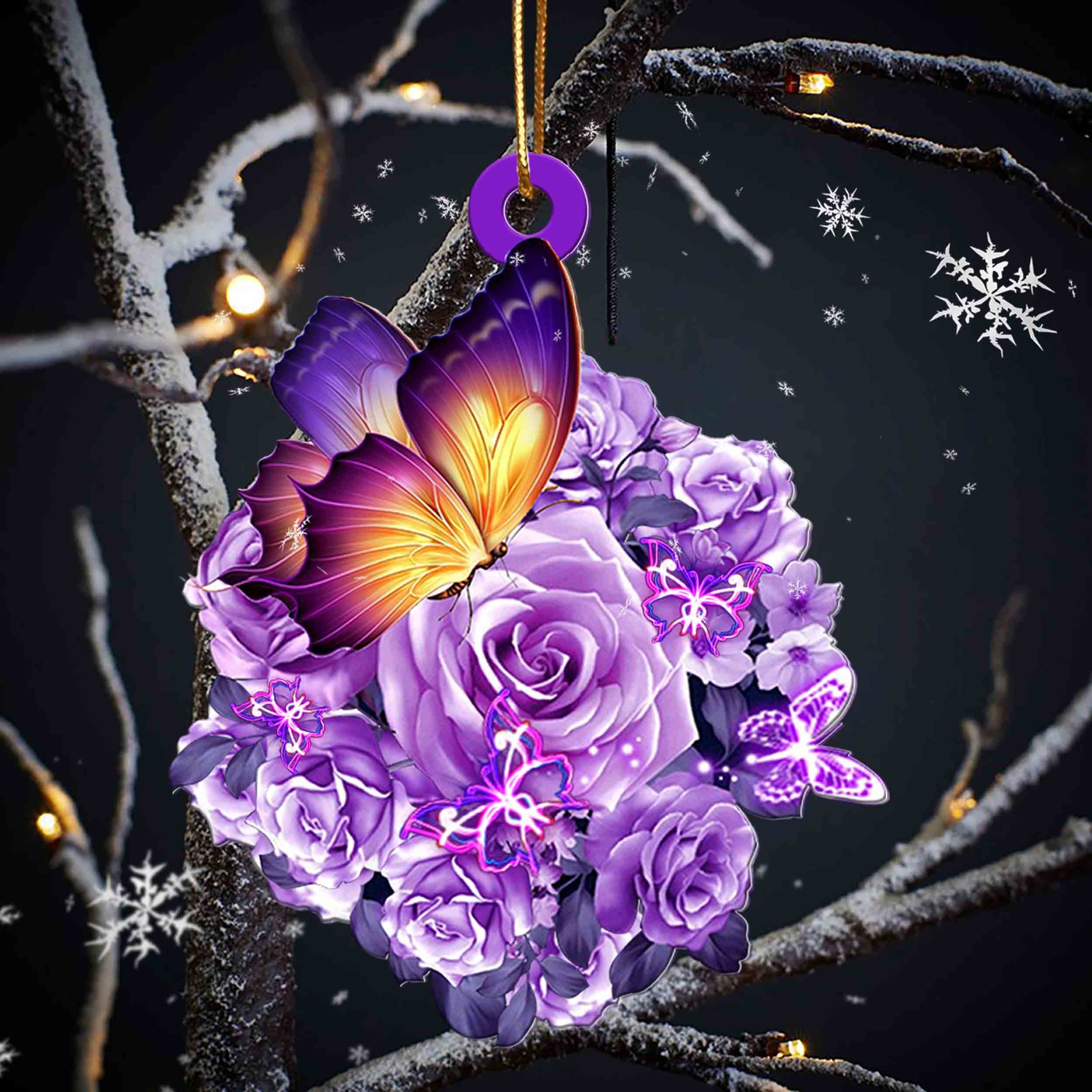 Images Of Purple Roses And Butterflies Wallpapers