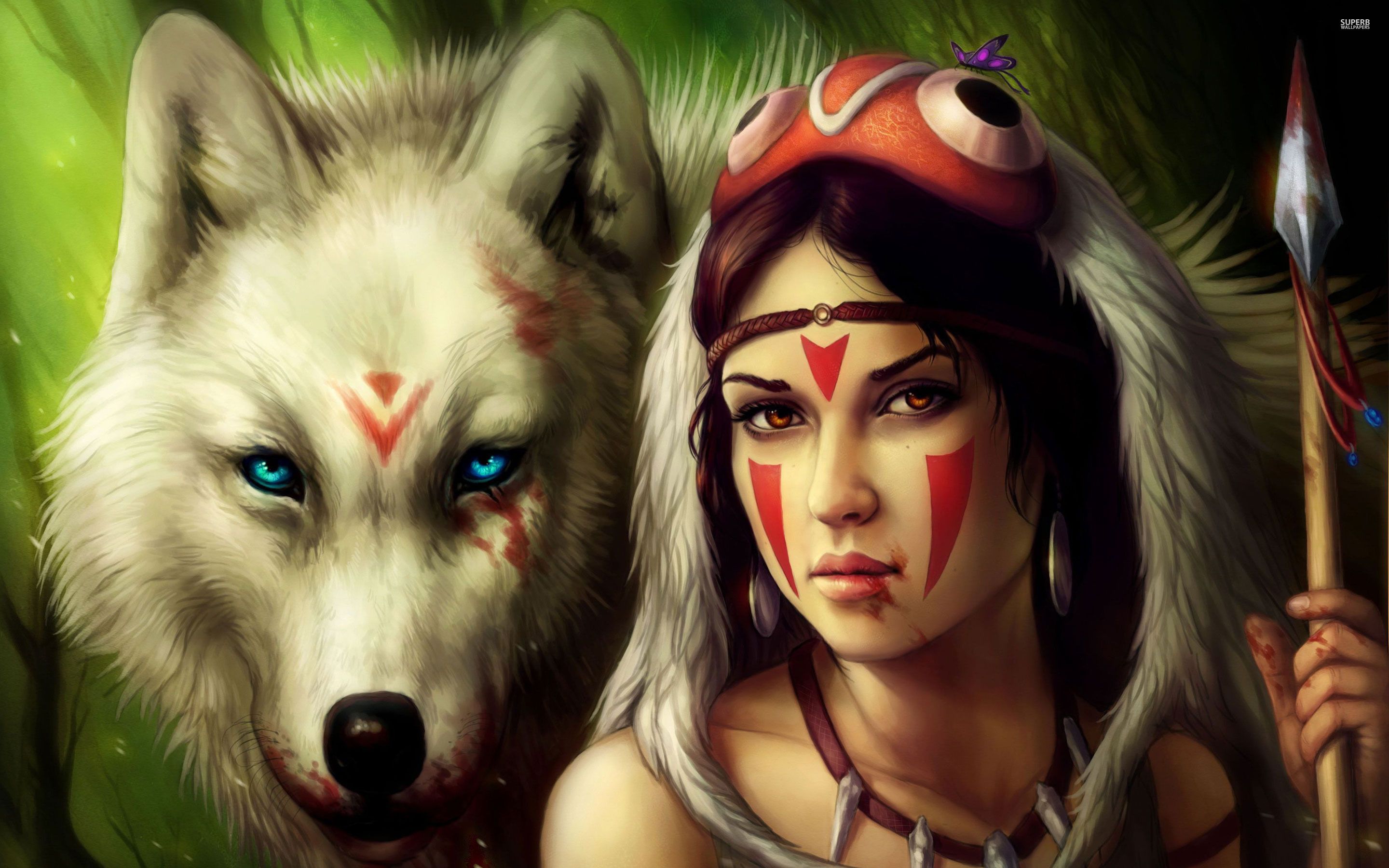 Indians And Wolves Wallpapers