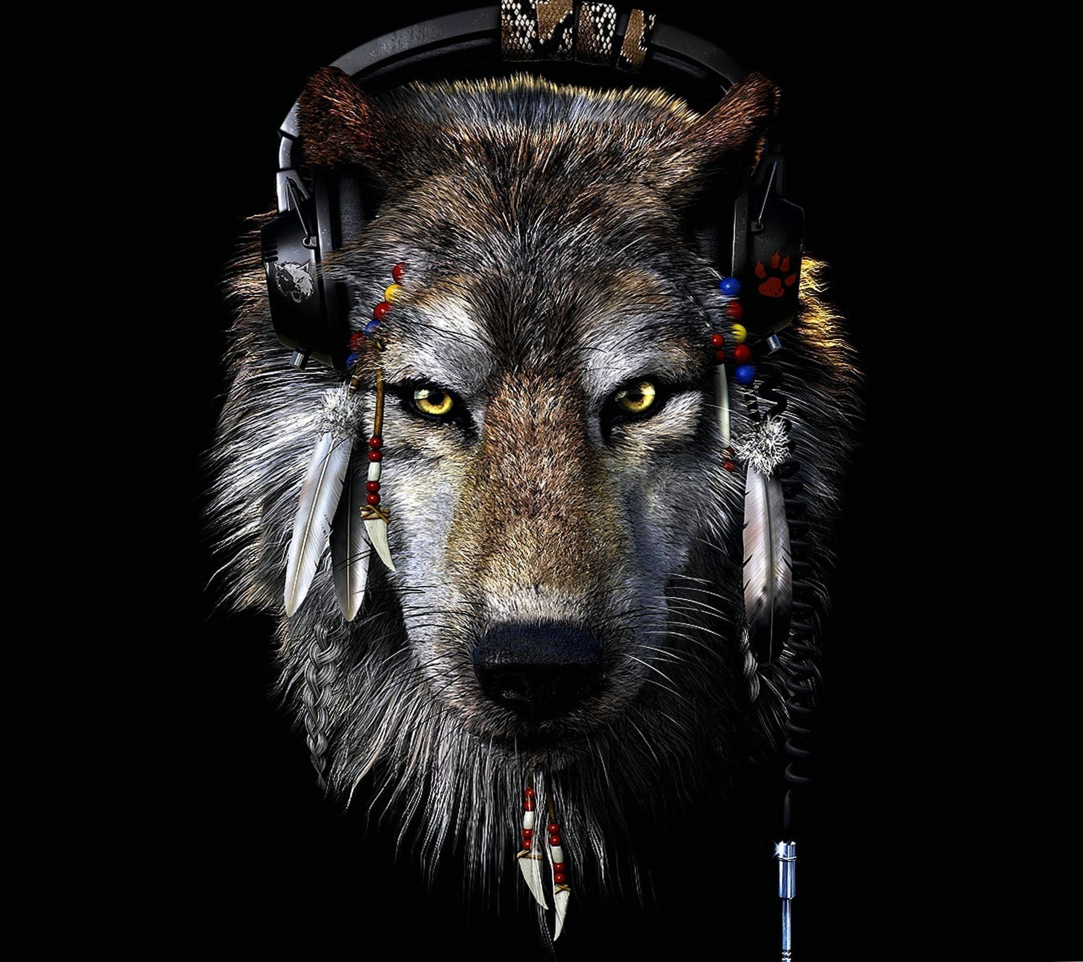 Indians And Wolves Wallpapers