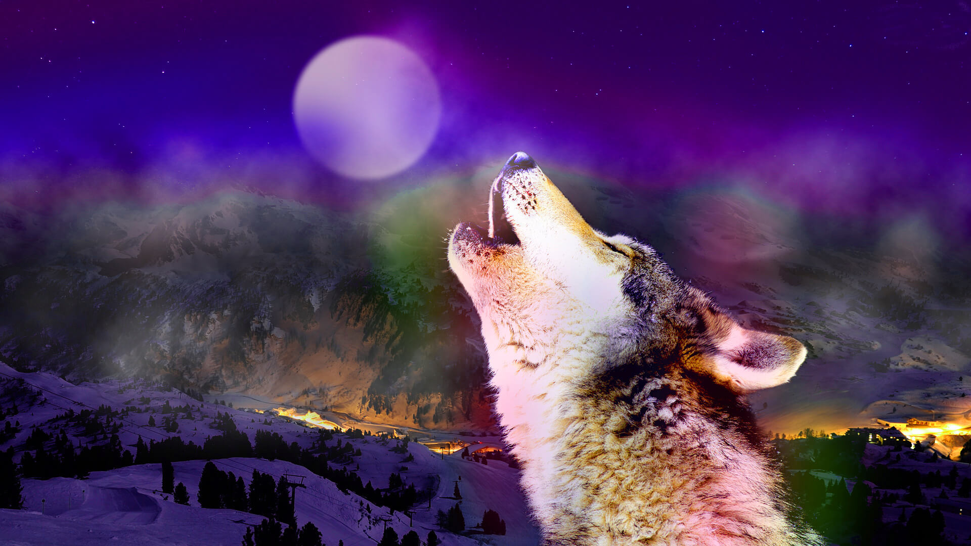 Indians And Wolves Wallpapers