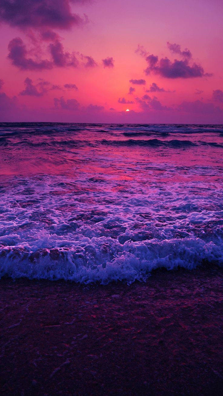 Iphone Purple Sunset Wallpapers