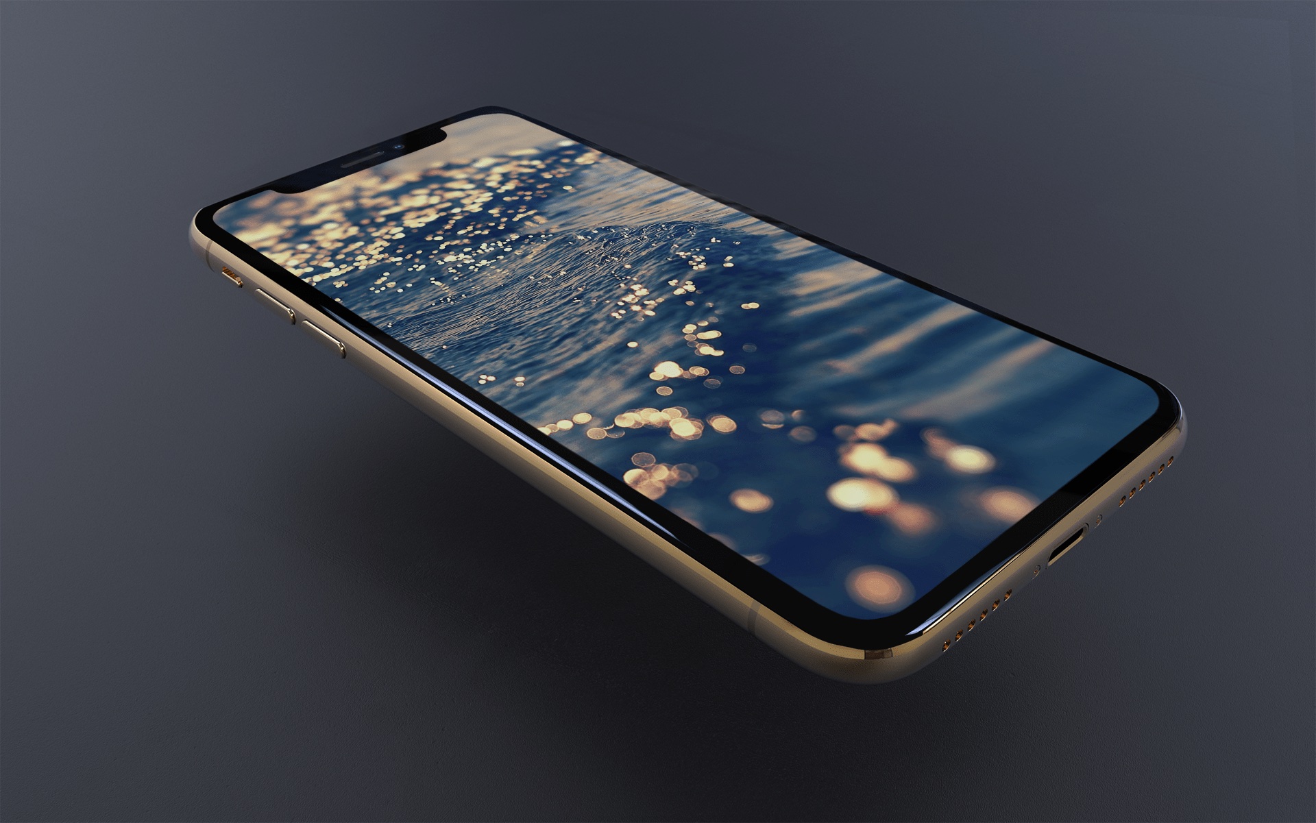 Iphone Xs Gold Wallpapers