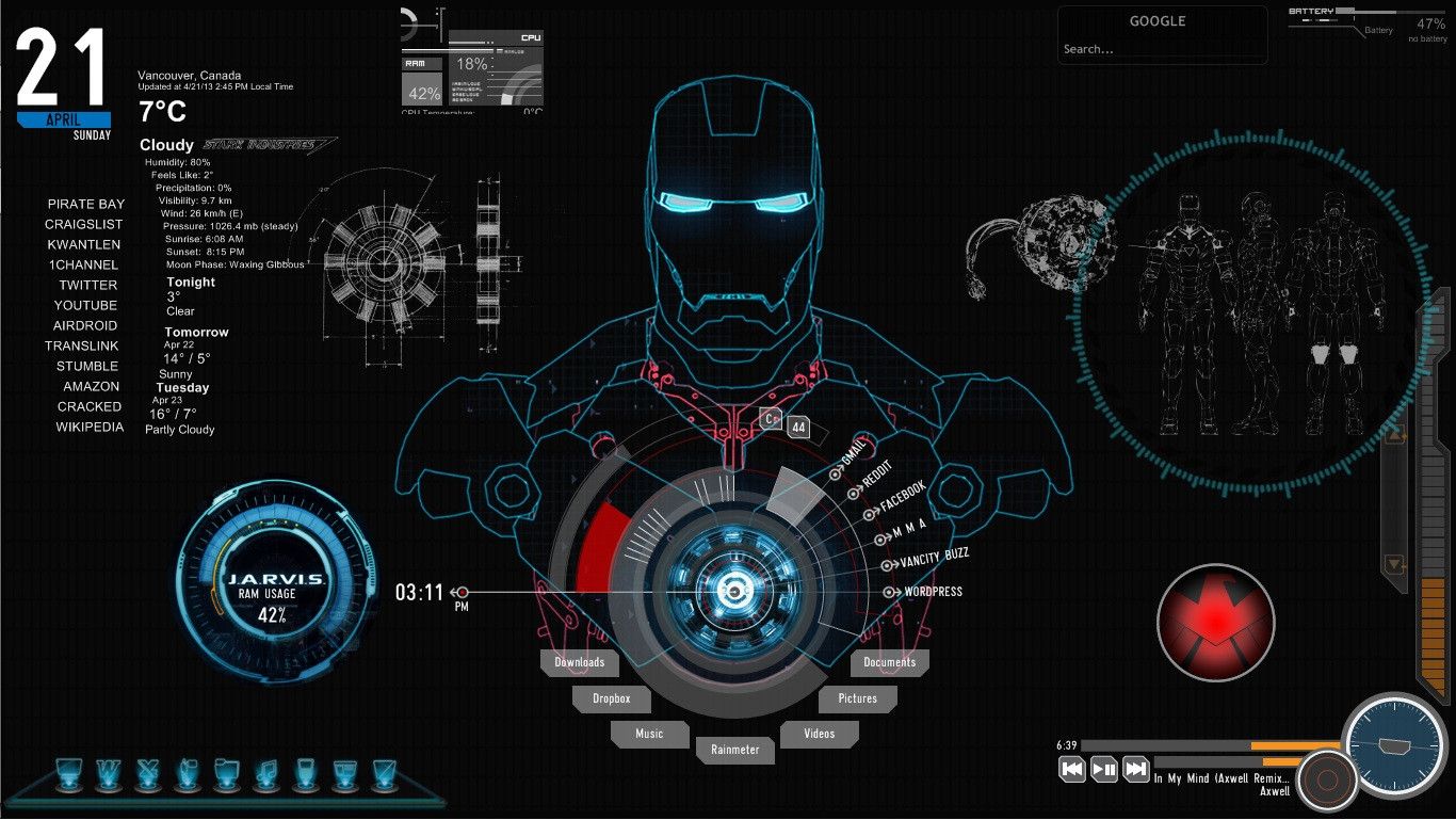 Iron Man 3D Live Wallpapers