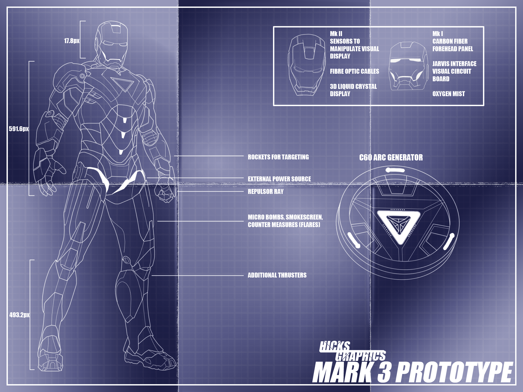 Iron Man Blueprints Wallpapers