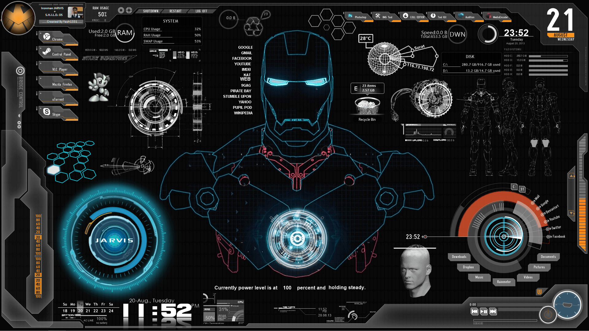 Iron Man Jarvis Hd Wallpapers