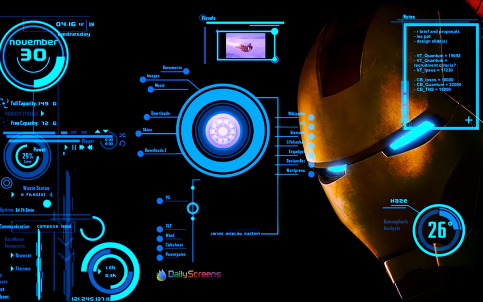 Iron Man Jarvis Hd Wallpapers