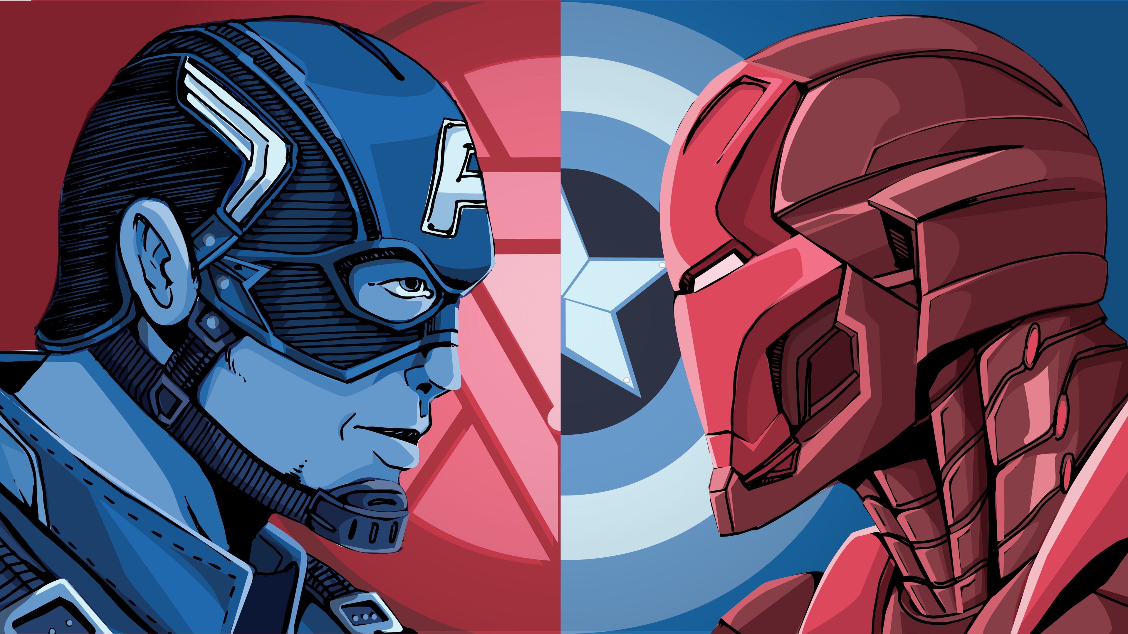 Iron Man Vs Captain America Wallpapers