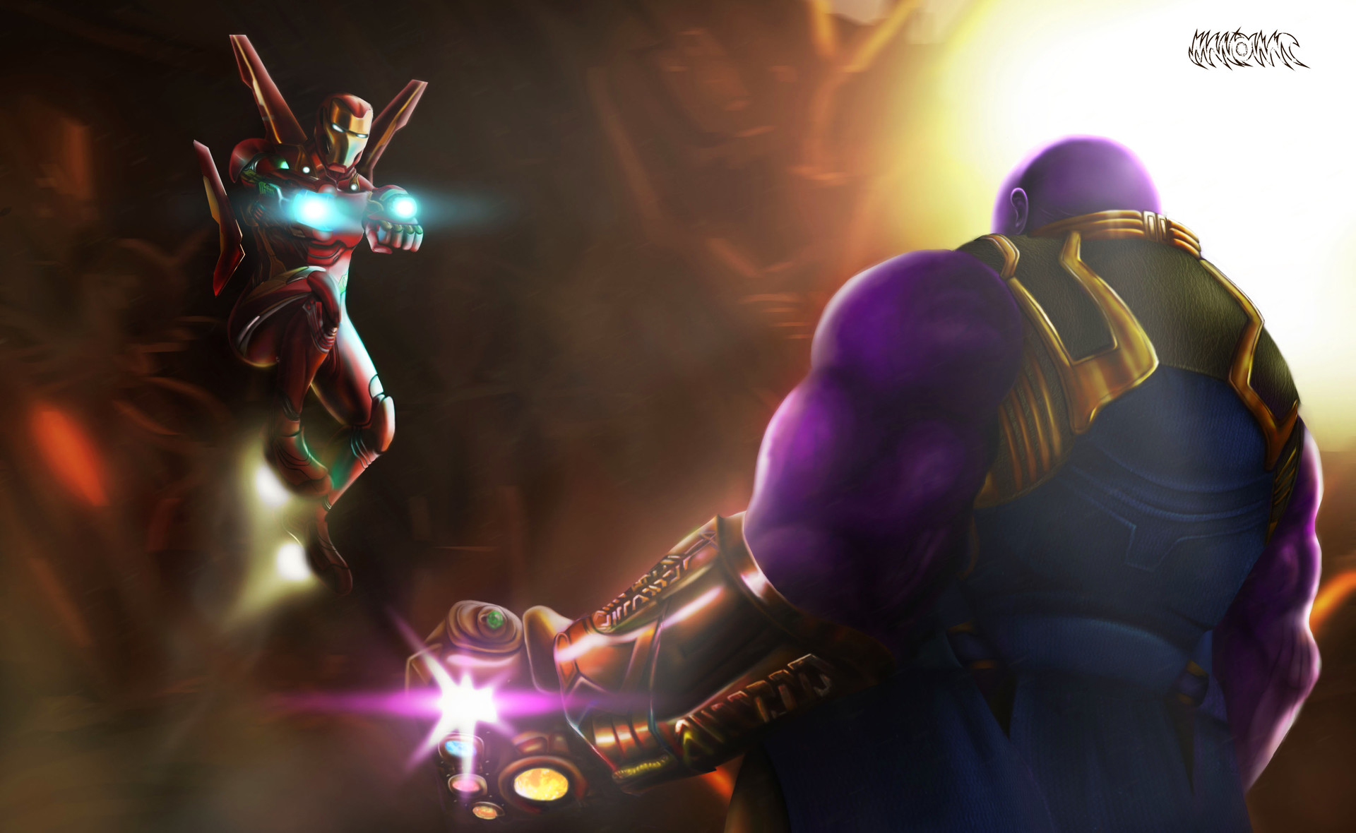 Iron Man Vs Thanos Wallpapers