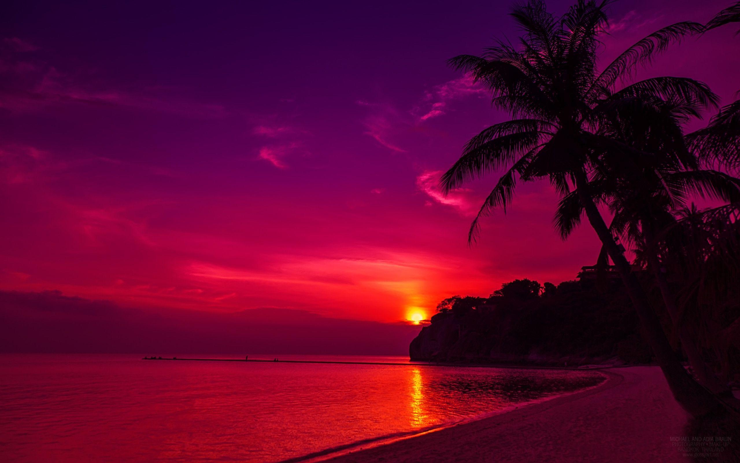 Island Sunset Wallpapers