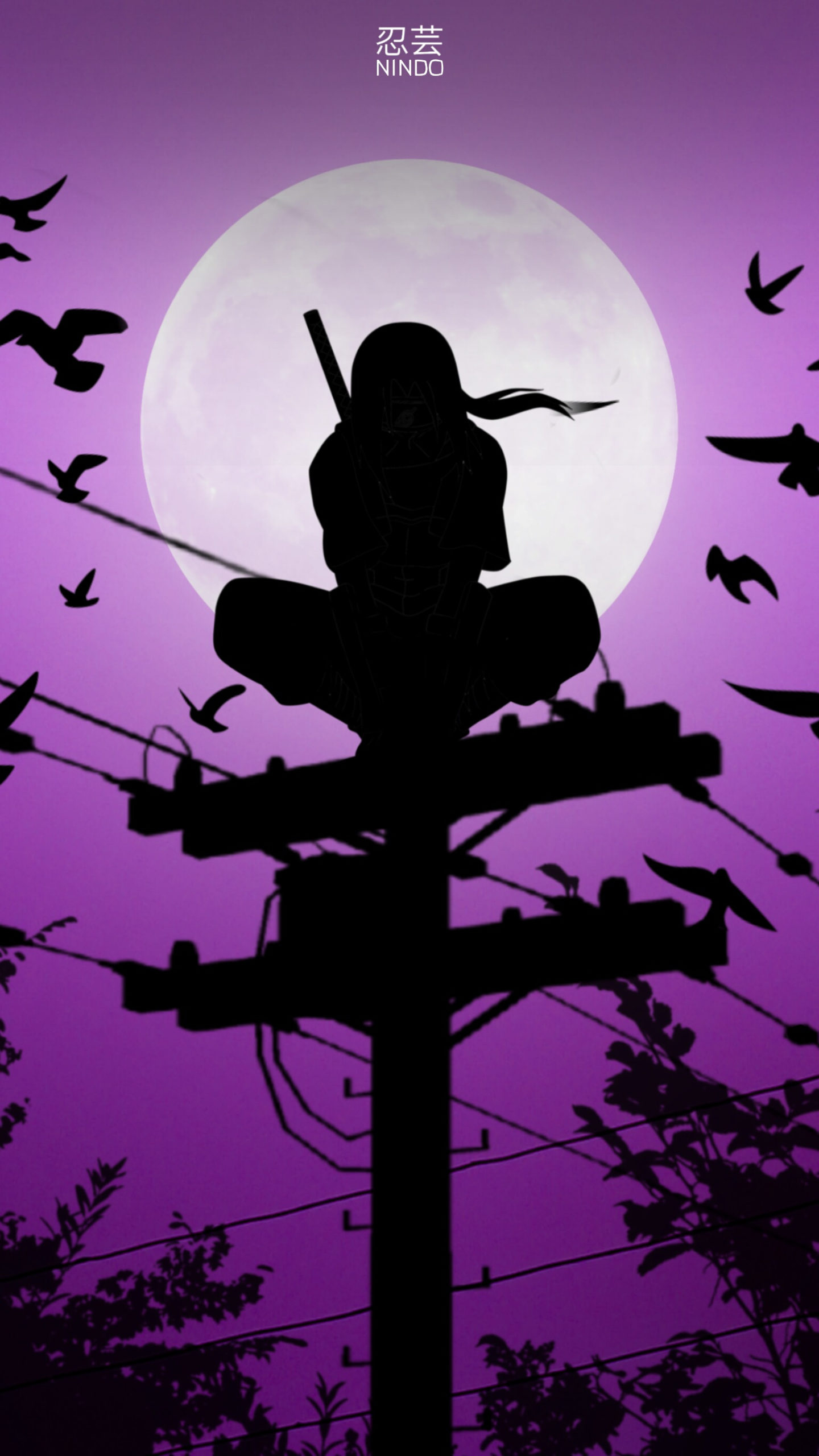 Itachi Uchiha On Pole Wallpapers