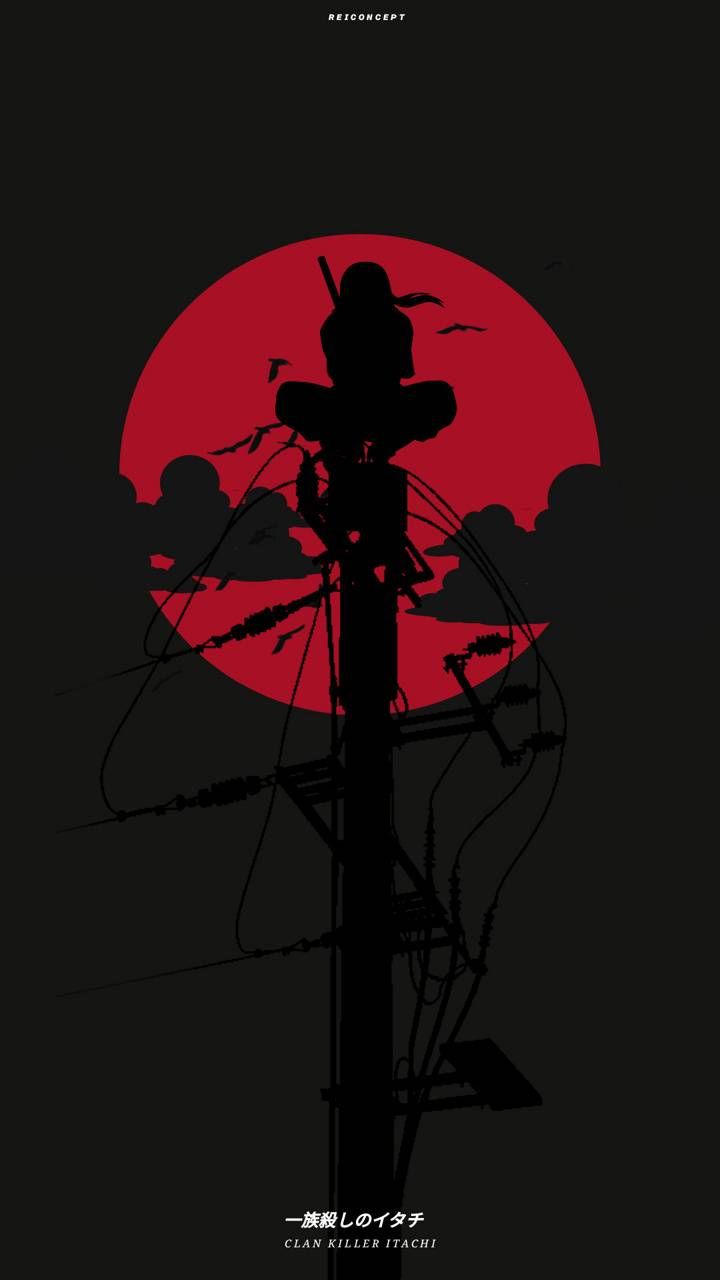 Itachi Uchiha On Pole Wallpapers