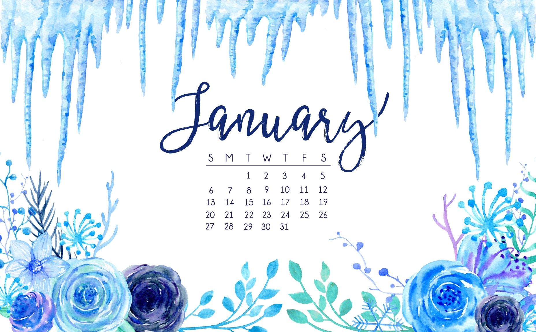 January 2019 Calendar Wallpapers