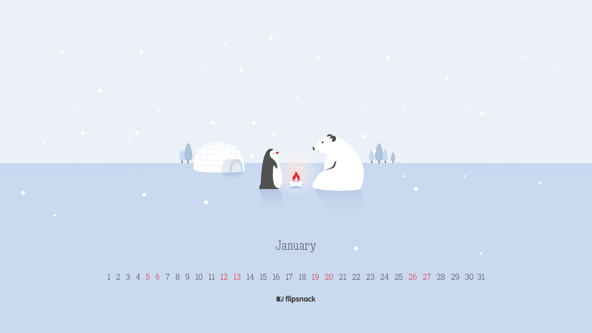 January 2019 Calendar Wallpapers