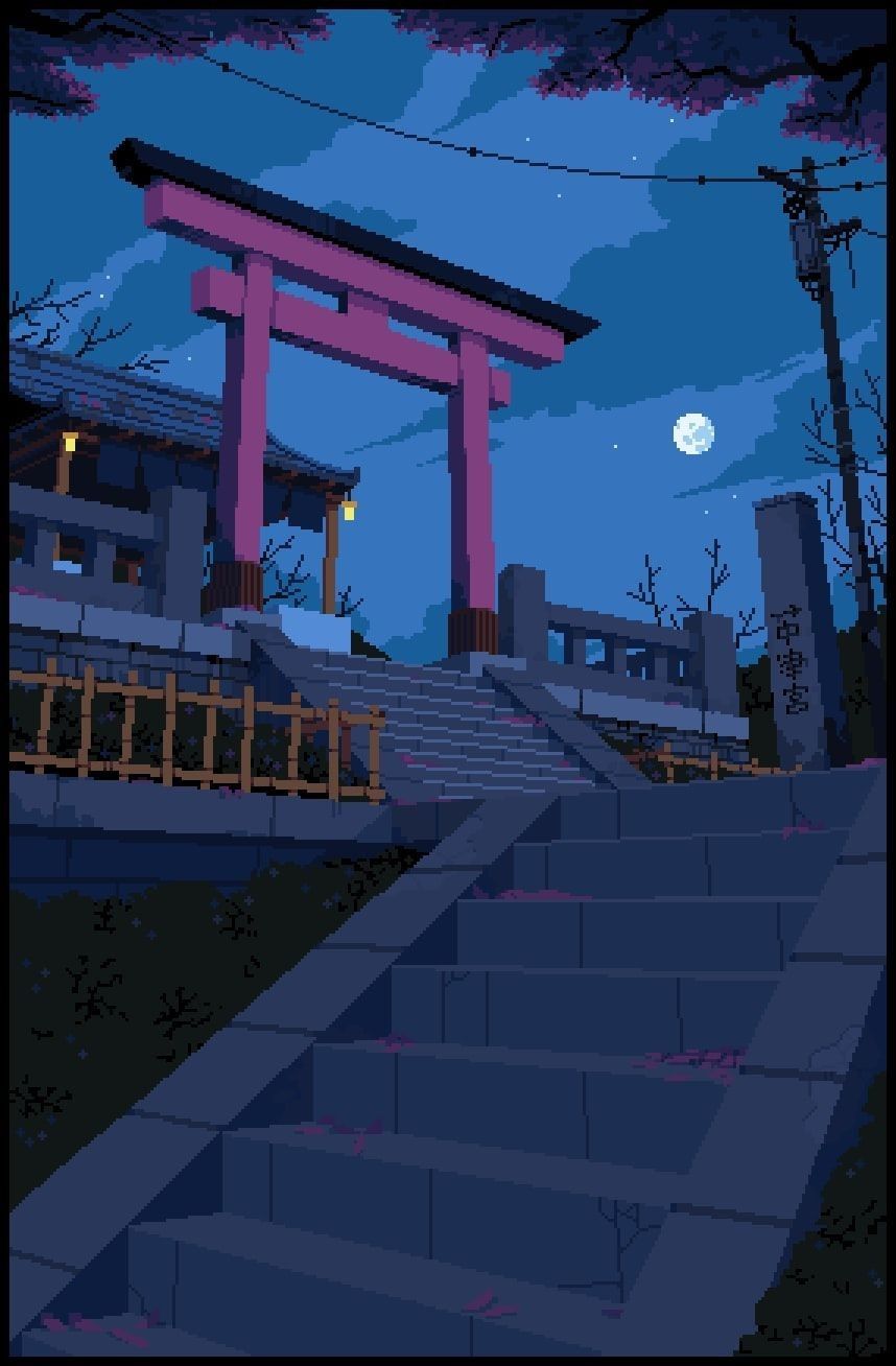 Japan Pixel Art Wallpapers