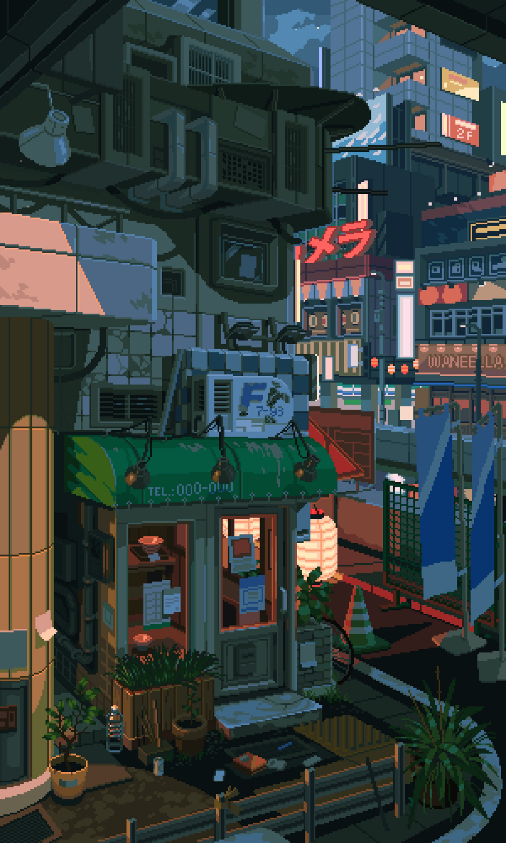 Japan Pixel Art Wallpapers