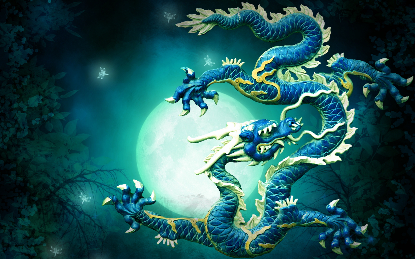 Japanese Blue Dragon Wallpapers