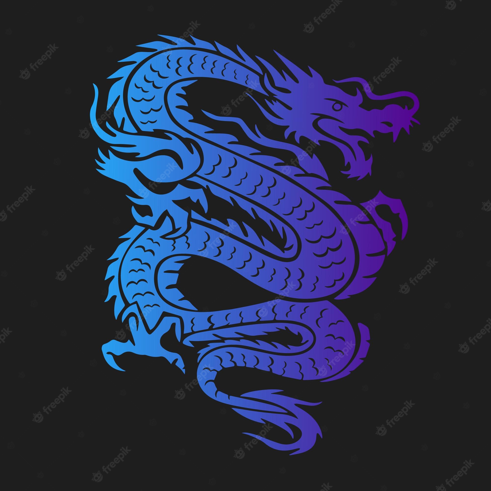 Japanese Blue Dragon Wallpapers