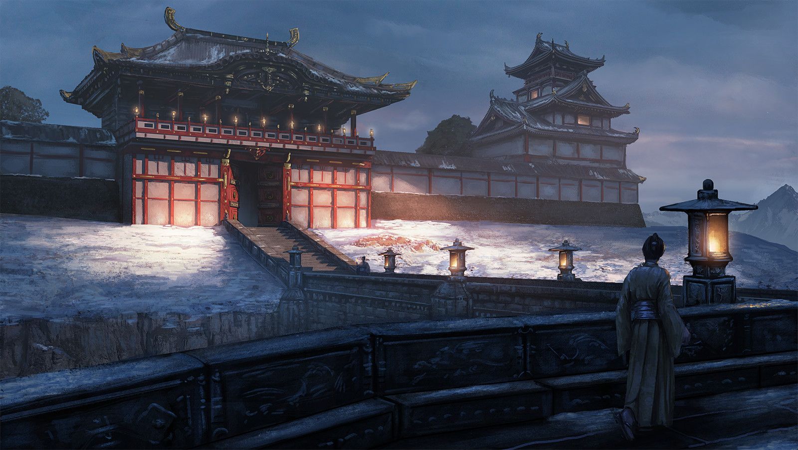 Japanese Castle Art Wallpapers