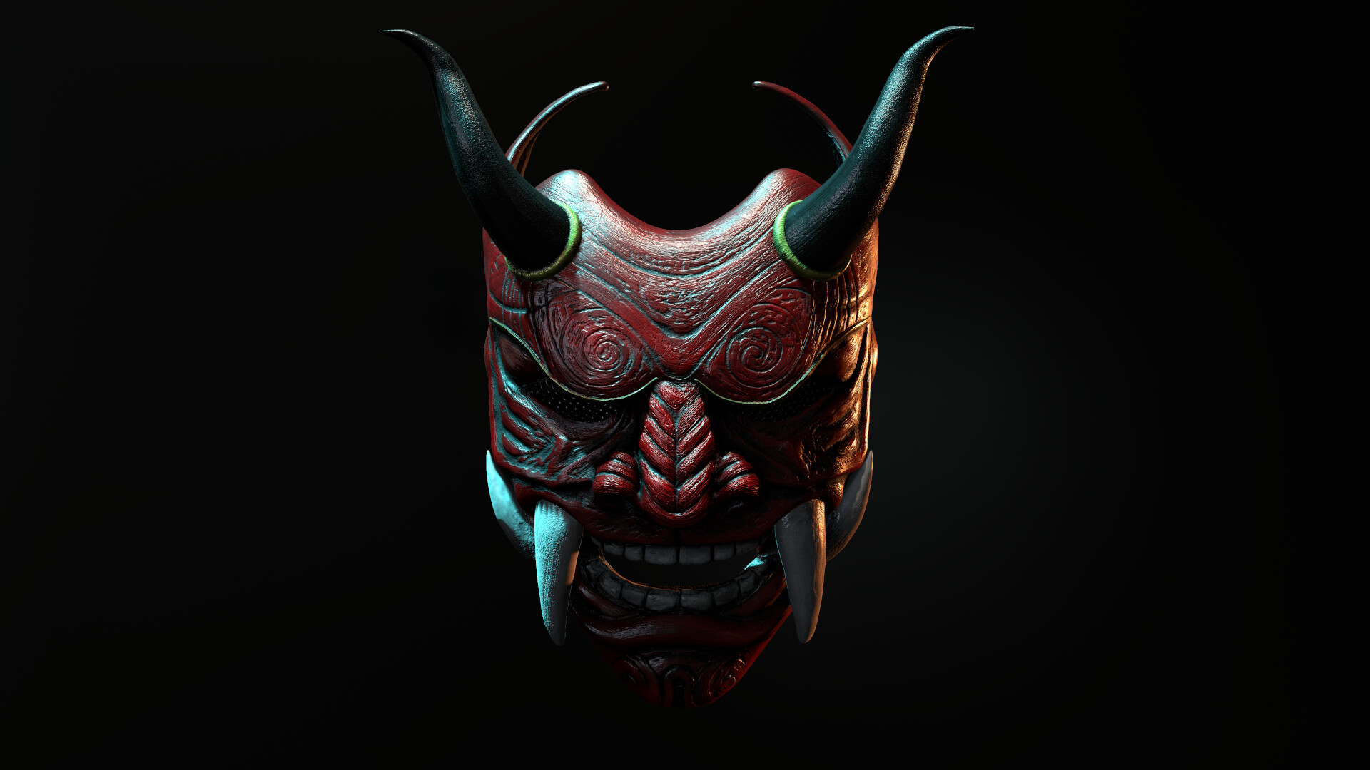 Japanese Demon Samurai Mask Wallpapers