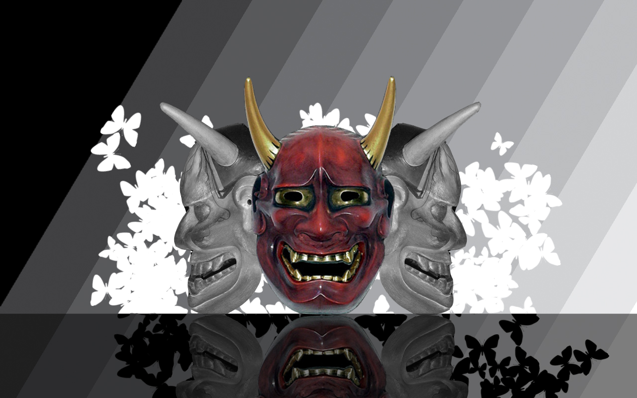 Japanese Demon Samurai Mask Wallpapers