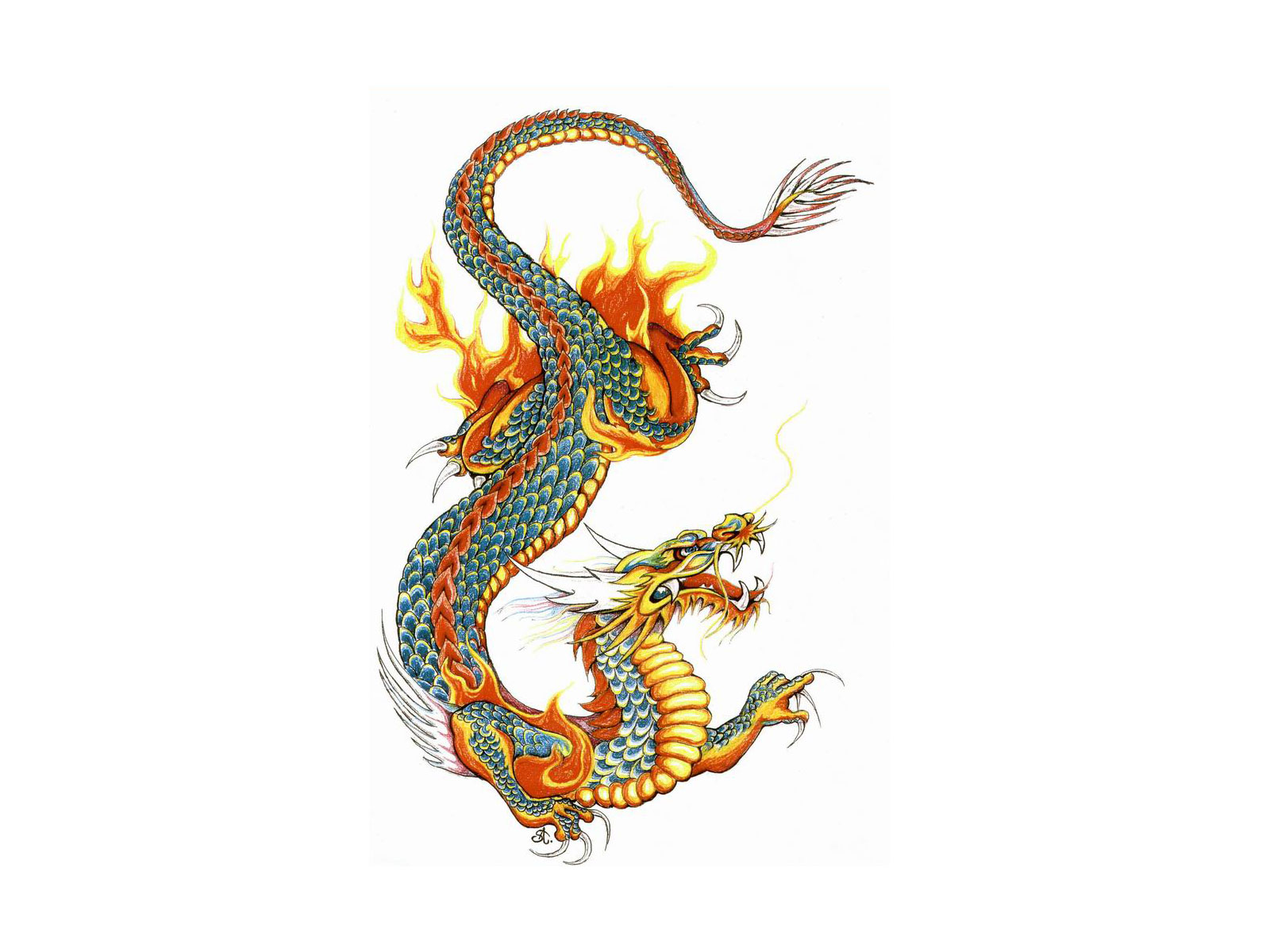 Japanese Dragon Painting Wallpapers