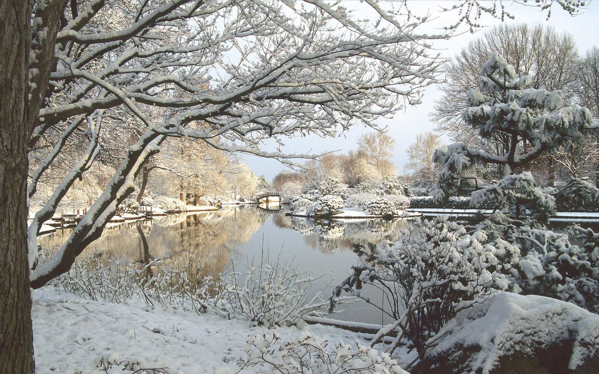 Japanese Garden Winter Wallpapers