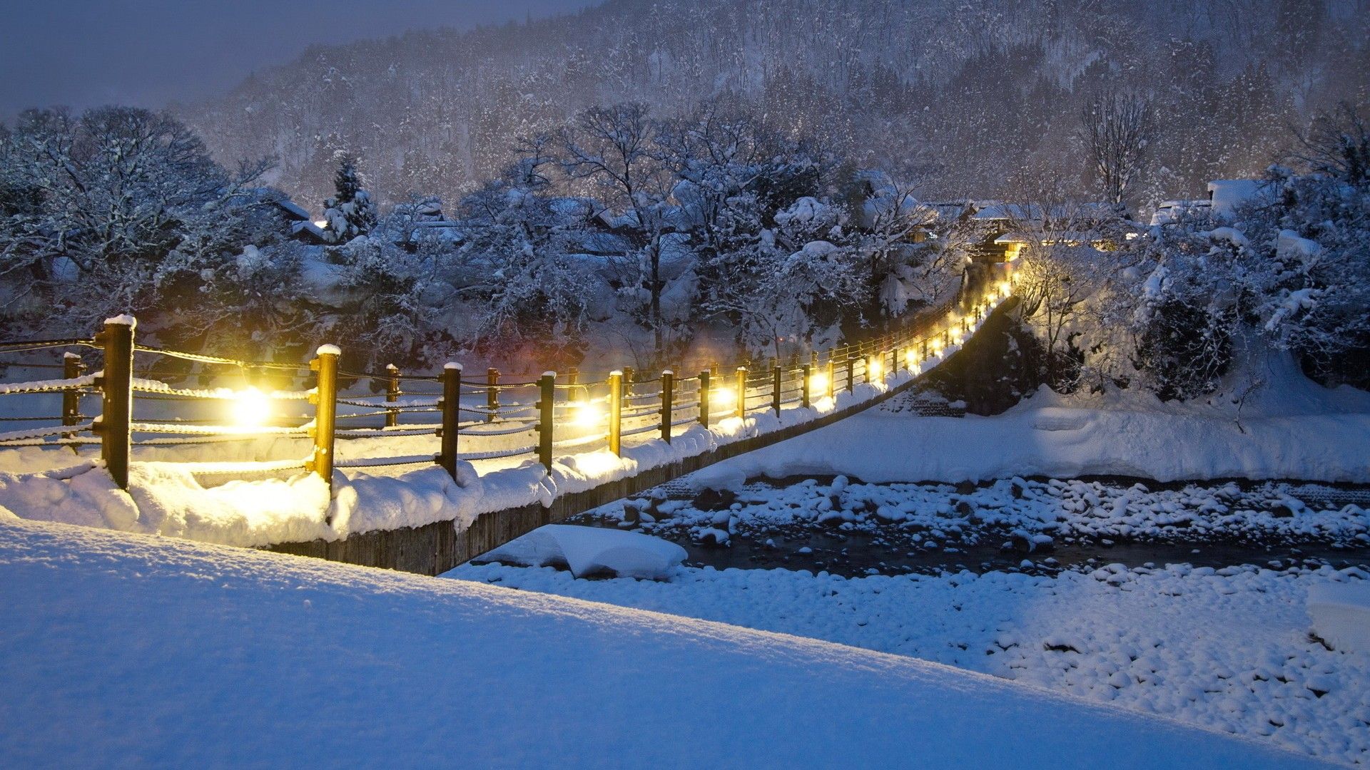 Japanese Garden Winter Wallpapers