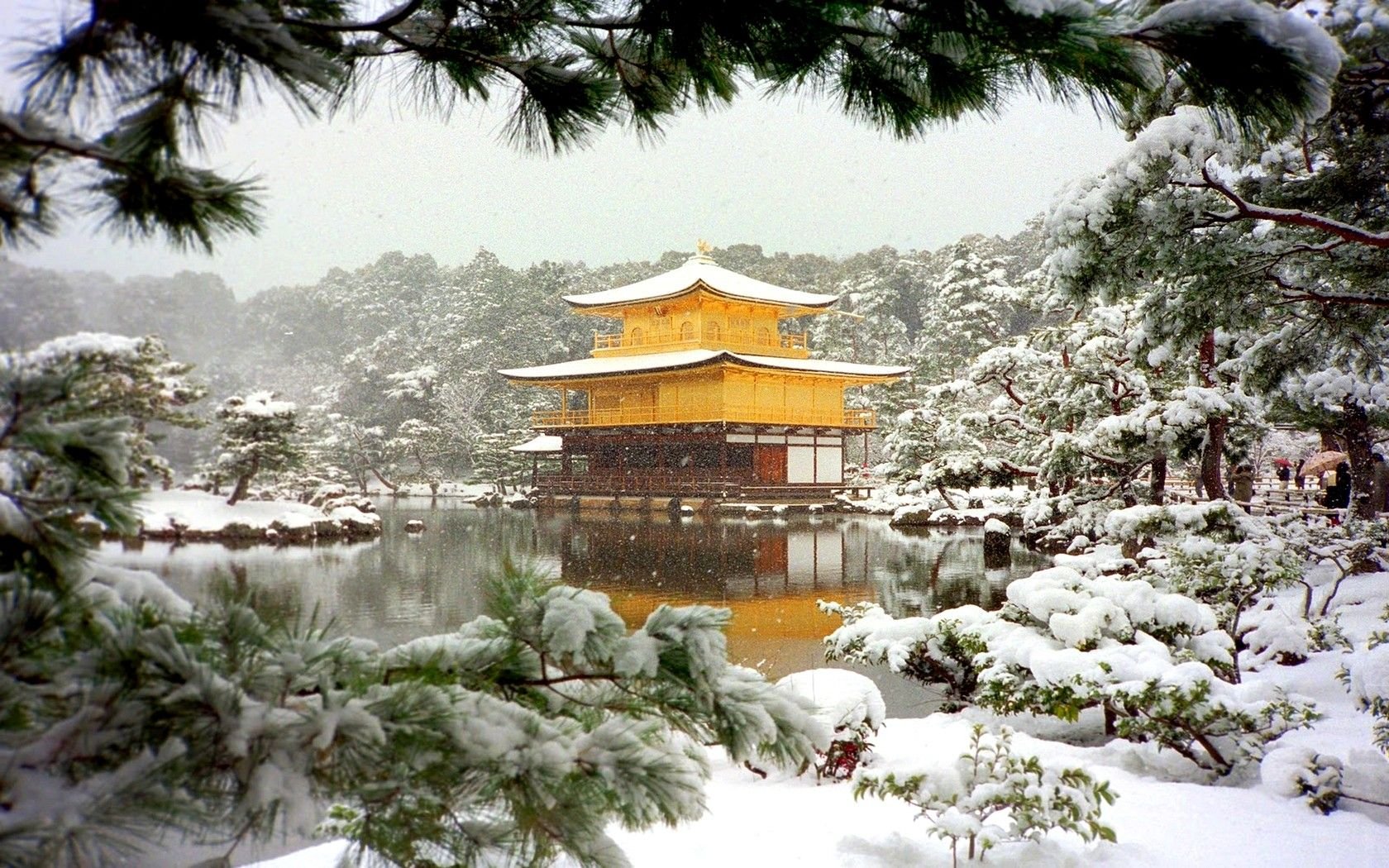 Japanese Garden Winter Wallpapers