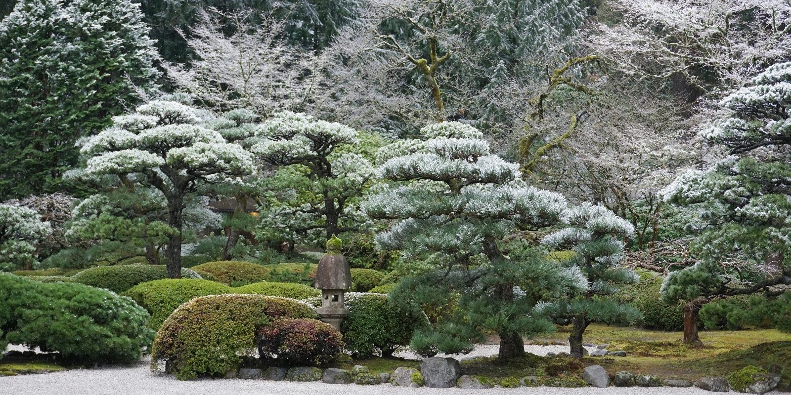 Japanese Garden Winter Wallpapers