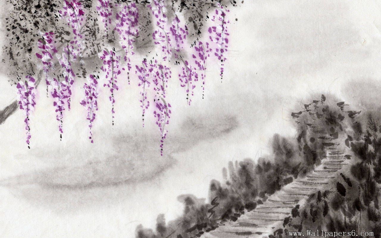 Japanese Ink Painting Landscape Wallpapers