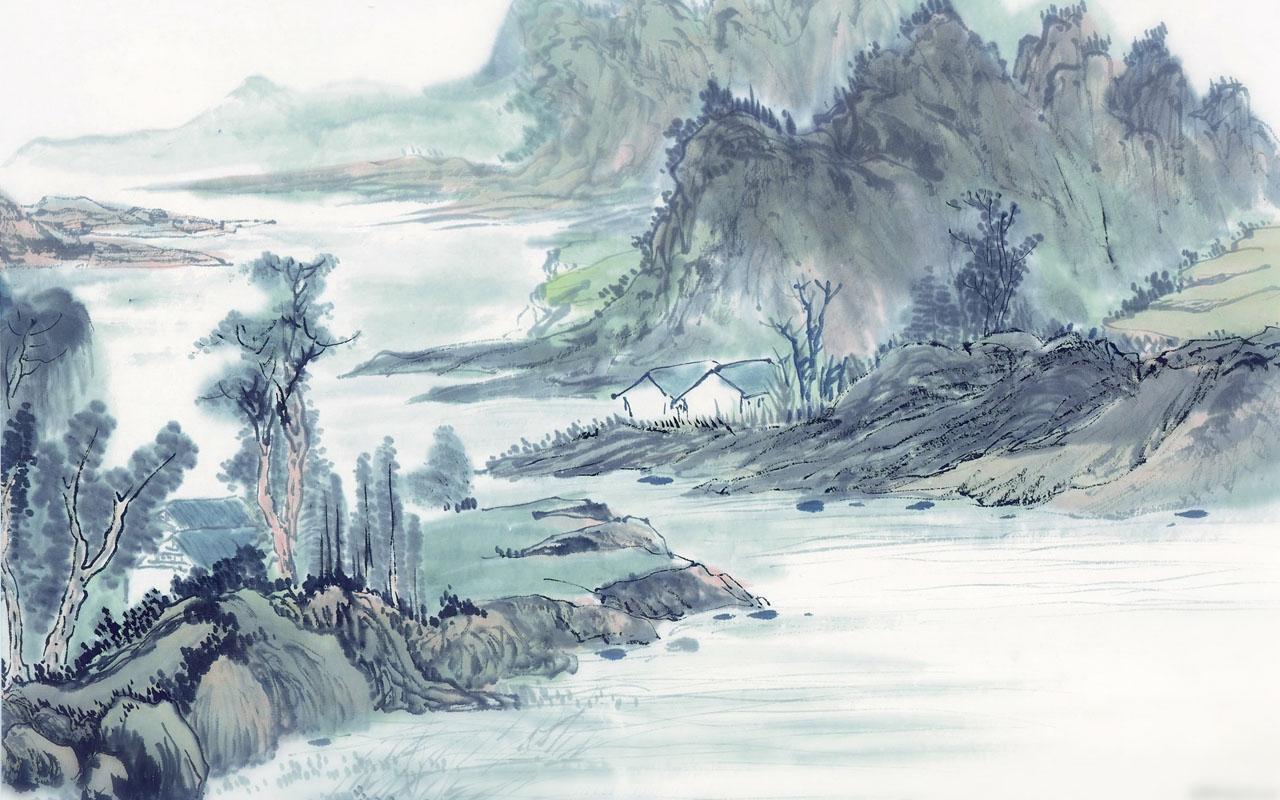 Japanese Ink Painting Landscape Wallpapers