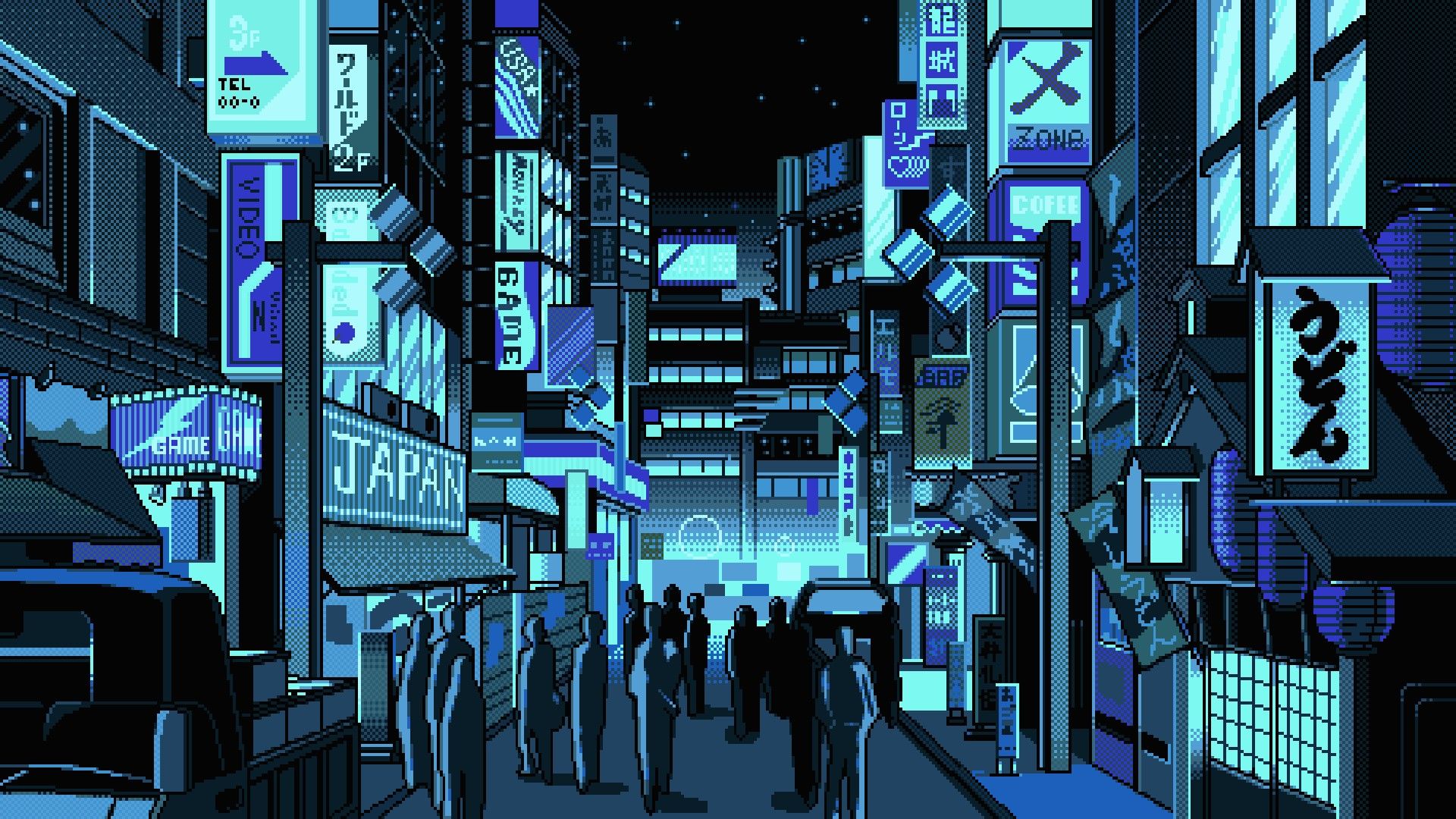 Japanese Town Art Wallpapers