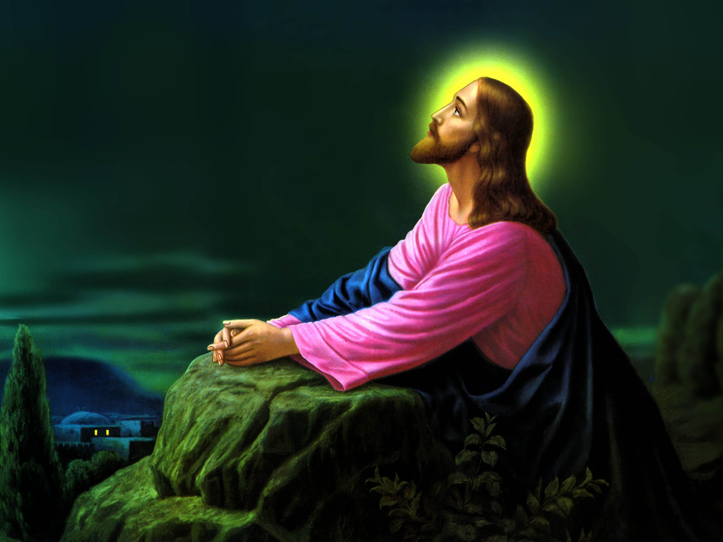 Jesus Praying Wallpapers