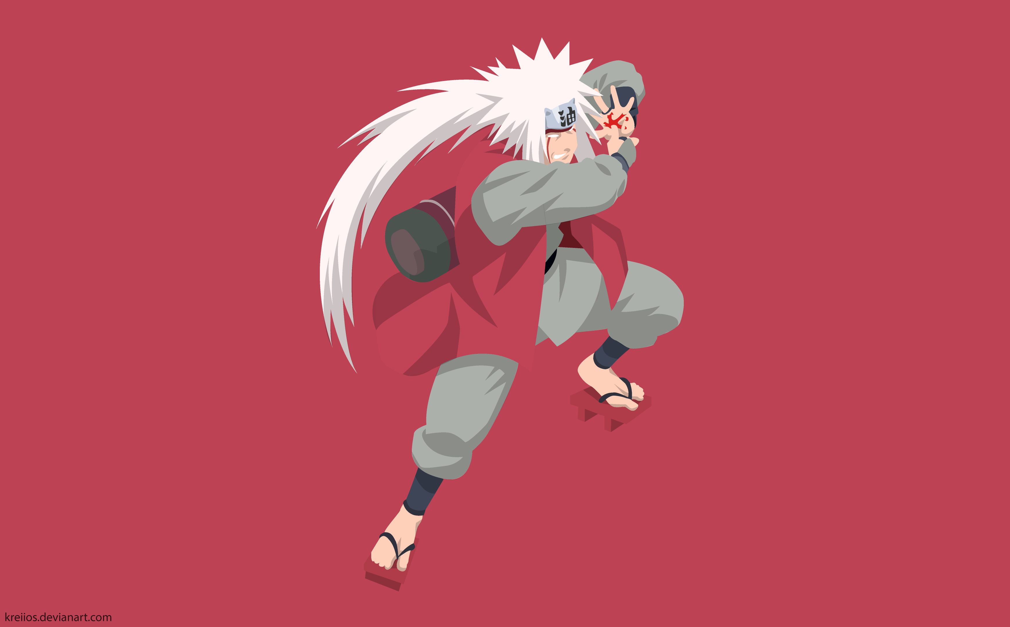 Jiraiya Minimalist Wallpapers