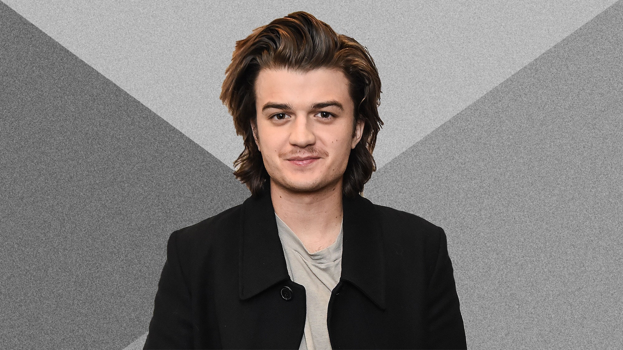 Joe Keery Photoshoot Yellow Wallpapers