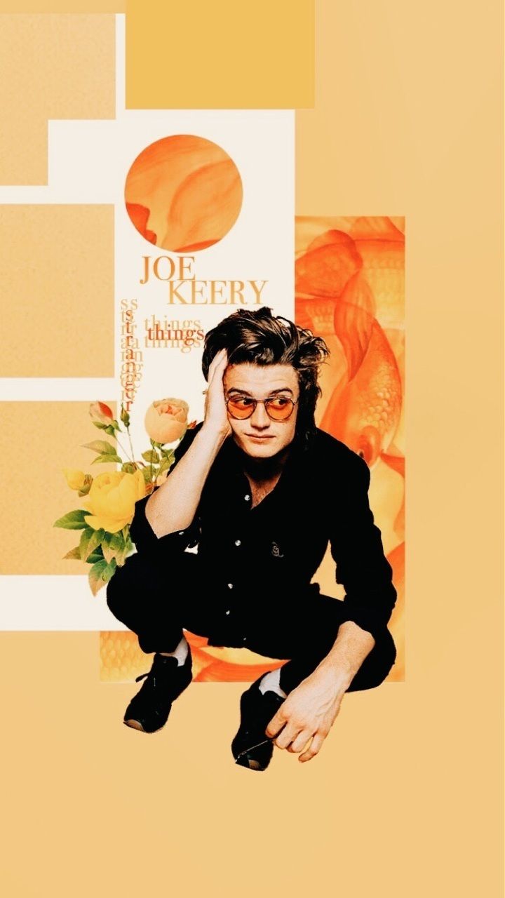 Joe Keery Photoshoot Yellow Wallpapers