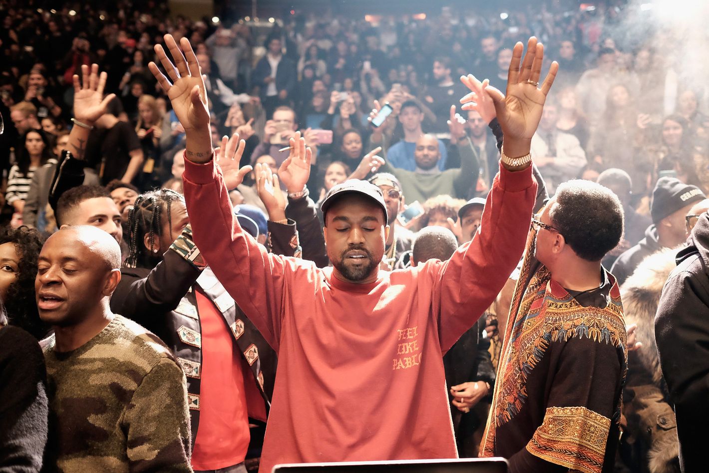 Kanye Hands Raised Wallpapers