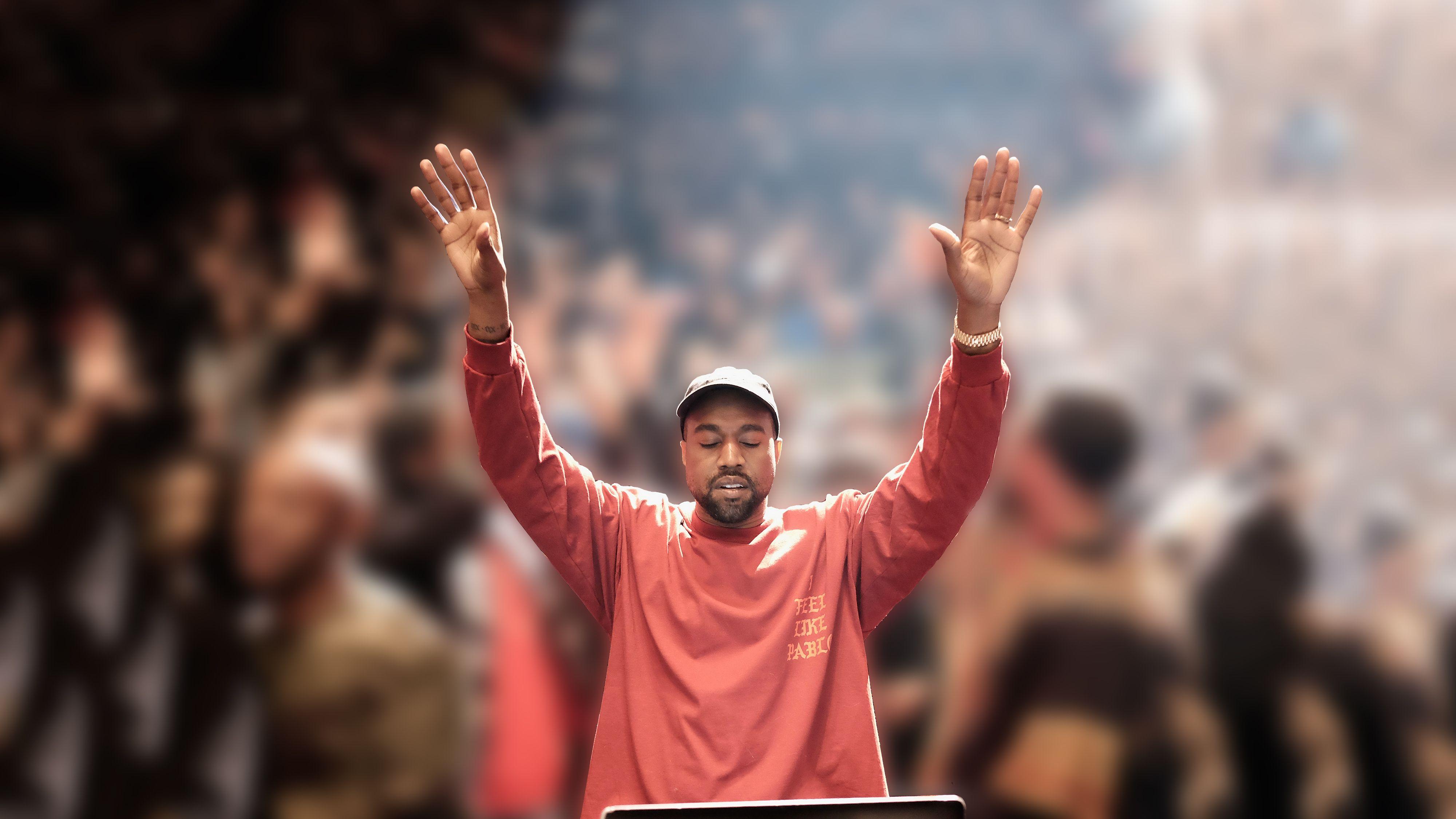 Kanye Hands Raised Wallpapers