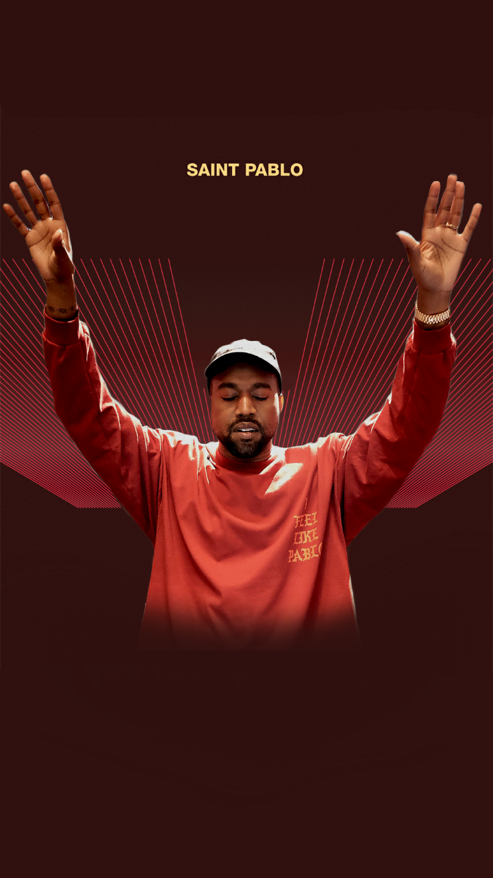 Kanye West With His Hands Up Wallpapers