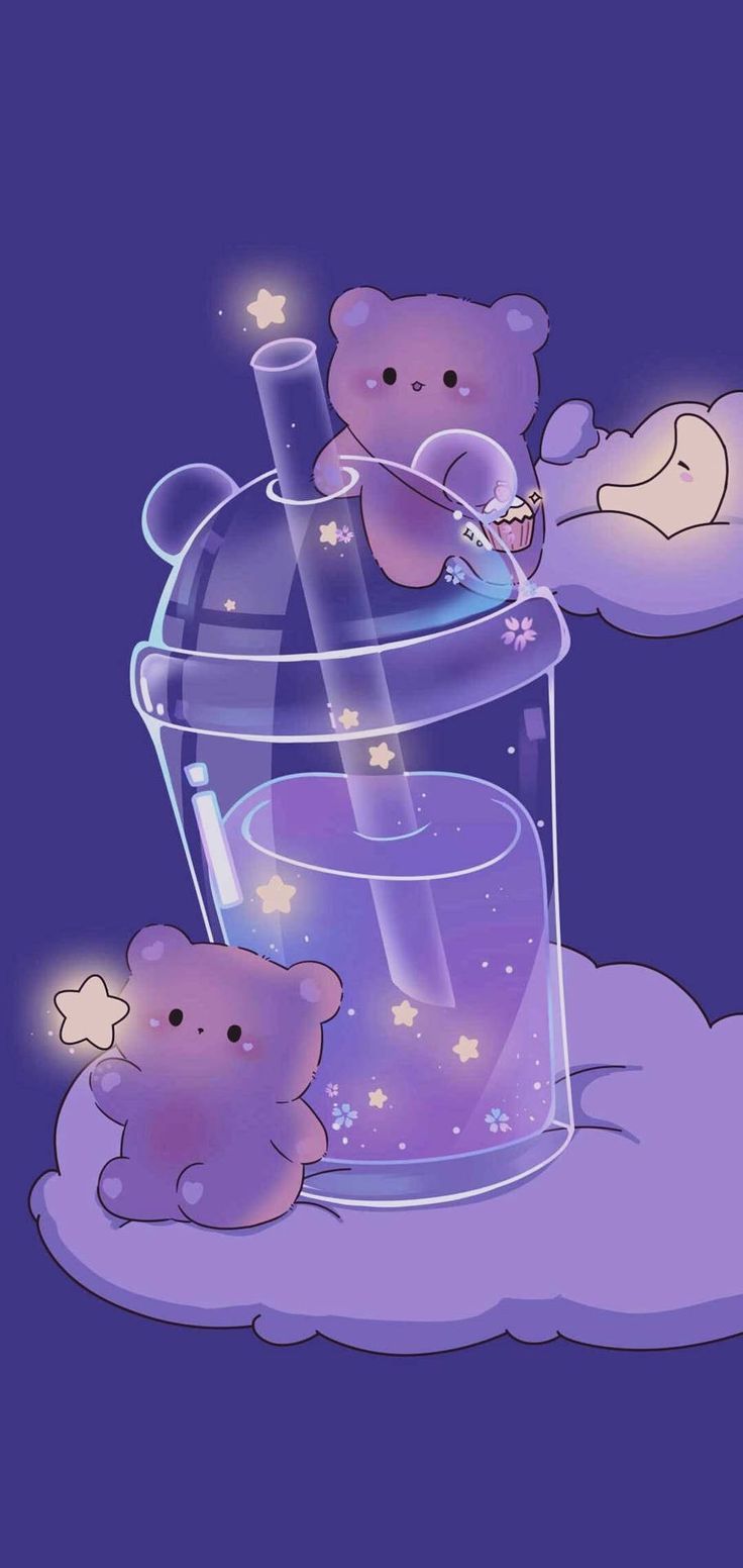 Kawaii Cute Purple Wallpapers