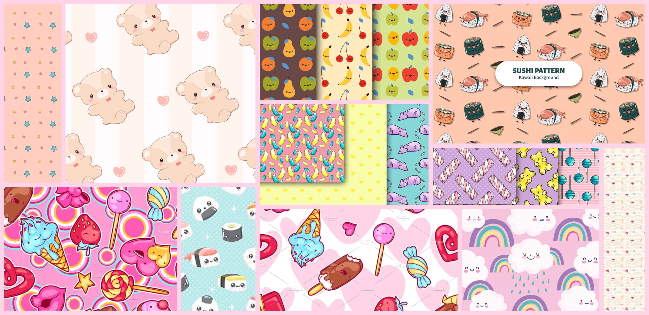 Kawaii Pattern Wallpapers