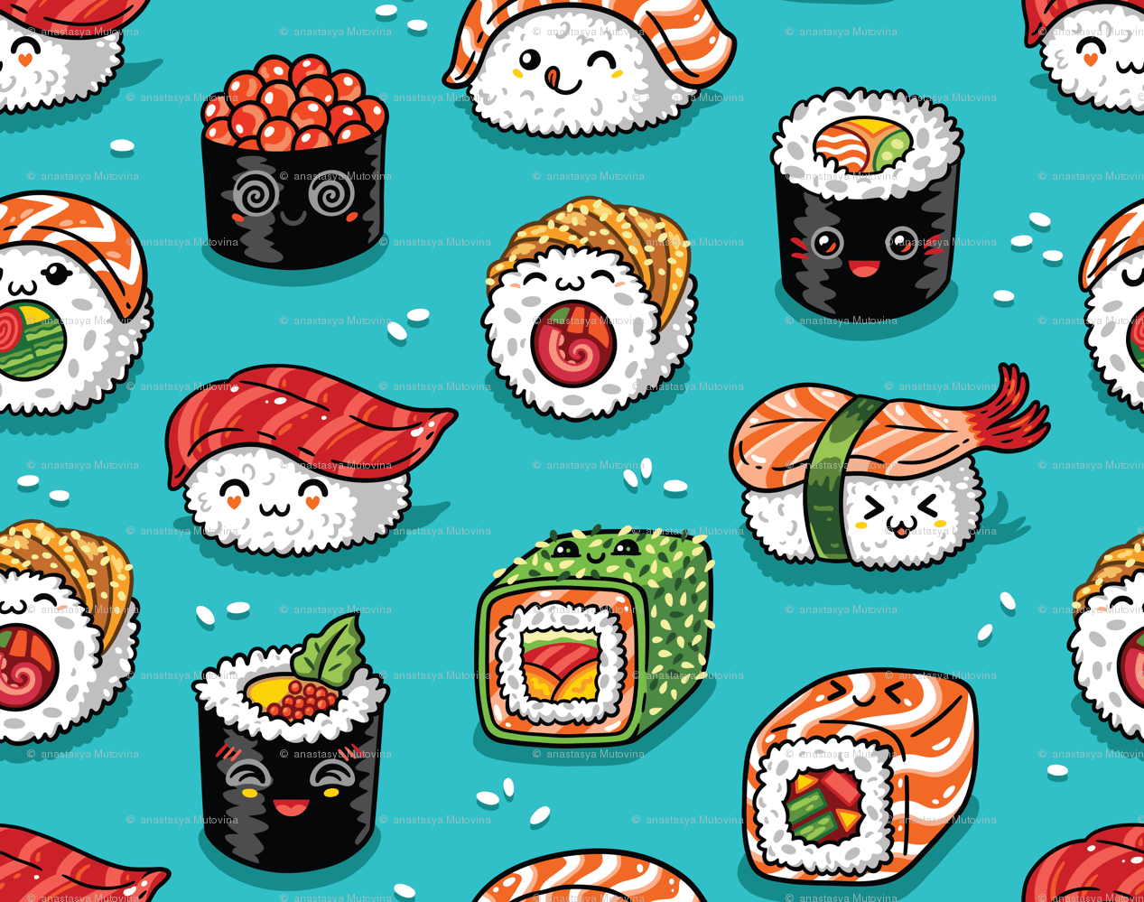 Kawaii Sushi Wallpapers