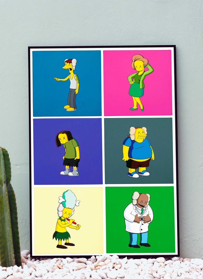 Kaws Simpsons Poster Wallpapers